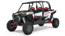 New 2020 POLARIS RZR XP 4 1000 WHITE LIGHTNING These models now cut more aggressively and come equipped with a streamlined cockpit to conquer any terrain.