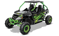 New 2016 ARCTIC CAT WILDCAT X LIMITED MATTE BLACK / TEAM ARTIC GREEN A 951cc, H2, liquid-cooled V-Twin EFI engine provides the efficiency advantages of 4 valves per cylinder with its Pentroof Hemispherical Combustion Chamber. Oxygen enters the machine through a 50mm throttle body, and leaves through a 2-into-1 tuned ceramic coated exhaust with a new pipe and closed loop EFI system, improving your fuel efficiency.