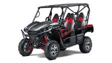 New 2019 KAWASAKI TERYX4 LE METALLIC CARBON GRAY Eager for action, the Kawasaki Teryx4 side x side is built to dominate the most demanding trails. With the perfect combination of rugged sport performance and useful capability, the Teryx4 is up for a variety of challenges.
