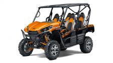 New 2019 KAWASAKI TERYX4 LE CANDY STEEL FURNACE ORANGE Eager for action, the Kawasaki Teryx4 side x side is built to dominate the most demanding trails. With the perfect combination of rugged sport performance and useful capability, the Teryx4 is up for a variety of challenges.