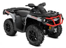 New 2018 CAN-AM OUTLANDER XT 650 BRUSHED ALUMINUM / CAN-AM RED Expand your off-road capabilities with added features – and added value. Well equipped with Tri-Mode Dynamic Power Steering (DPS), a 3,000-lb (1361 kg) winch, and heavy-duty front and rear bumpers.