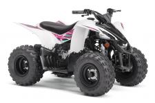 New 2020 YAMAHA YFZ50 WHITE Boasting electric start, automatic transmission, and parental controls, this model is perfect for riders 6‑years‑old and up.
