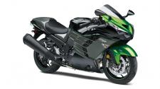 New 2019 KAWASAKI NINJA ZX-14R METALLIC SPARK BLACK/PEARL METEOR GRAY/EMERALD BLAZED GREEN Renowned for its dominance at the drag strip, the mighty Kawasaki Ninja ZX-14R is King of the Quarter Mile.