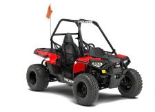 New 2018 POLARIS ACE 150 EFI INDY RED If They Like to Ride, They’ll Love to Drive. As the industry’s first single seat youth model, the ACE® 150 EFI is designed to give kids ten years and older the joy of driving with adult supervision while providing safety features parents will love. Ages 10+
Electronic Fuel Injection
Parent Adjustable Speed Limiting
Seat Belt & Safety Nets
Protective Cage
Tilt Steering
Adjustable Seat
9” Ground Clearance
Comes Standard with 1 Youth Helmet and Training DVD