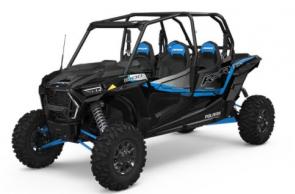 CROSS-TERRAIN PERFORMANCE NEVER LOOKED SO GOOD
Put yourself firmly in control, even in the most unpredictable terrain, with the extreme performance of 110 HP, 20” of usable travel, 64” stance and the definitive grip of 29” tires. From the assertive shape outside and the refined cockpit within, RZR XP 4 1000 delivers performance you can see and feel.