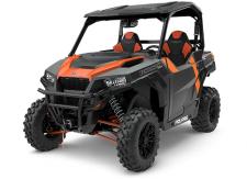New 2018 POLARIS GENERAL 1000 EPS DELUXE TITANIUM METALLIC Any Task. Any Trail. The GENERAL™ 1000 EPS gives you versatility and power for any task and any trail, offering the hard-working heart of a RANGER® and the performance of a RZR®. With class-leading power and rugged features, youll be ready go where you want to go, get done what needs to get done, and dominate the off-road in the industrys best-selling crossover SxS. Deluxe Model Features:
Poly Sport Roof
4,500 lb. Polaris HD Winch
Fox Podium® 2.0 QS3 Shocks
Low Profile Front Bumper
100 Watt MTX Audio System
Bluetooth Connectivity