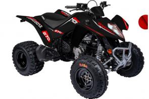 New 2020 KYMCO MONGOOSE 270 BLACK For the young rider transitioning into full independence. New Maxxis Razr tires provide the vehicle with extra traction.