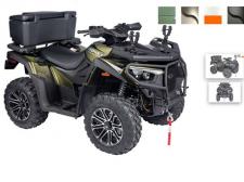 New 2019 KYMCO MXU 700 HUNTER EURO The MXU 700 LE Hunter EURO is a utilitarian, yet fun upgrade from the MXU 700 LE EPS EURO. Designed for riders who want to carry additional gear during their adventures. Whether for work or play, the ATV gear grips and rear cargo box secure items for a worry-free ride. To further protect riders and their belongings, KYMCO is proudly introducing new safety features. An extra safe combined braking system and, anti-theft lock for the steering. (Available in Silver/Black, Matte Green/Matte Black, White/Orange, Matte Black/Black, Green/Matte Black)