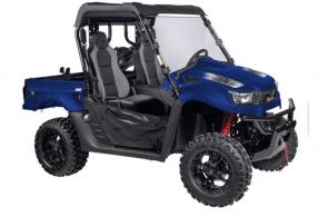 New 2020 KYMCO UXV 700I LE HUNTER SEATTLE BLUE Equipped with all the items needed for work and play – a hard top, windshield, bed extender and gun boot and mount. Tackle the ever-changing landscape without worrying about having enough storage or losing gear.