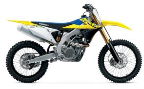 The RM-Z450 epitomizes Suzuki’s “Winning Balance” philosophy of RUN, TURN, and STOP with strong brakes for controlled stopping power, a wide spread of engine muscle with high peak power, and a strong, light, and more nimble chassis that remains the class standard for cornering performance. and extraordinarily precise handling.