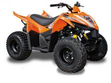 New 2019 KYMCO MONGOOSE 90 S This ATV is for a young rider who is establishing their independence. The ability to shift into reverse provides easy maneuverability, demanding no further assistance. The new ergonomically designed seat helps riders move and shift around with ease. ATV Safety Training Offered with the Purchase of any Kymco Youth ATV (Available in Black and Orange)