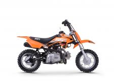 New 2019 SSR SRN70AUTO ORANGE The SSR SRN70-AUTO is the ultimate beginner bike for young children who want to experience the trill of off-road riding without having to worry about gears or stalling. This bike comes with a full automatic transmission meaning that all you have to do is turn it on and go. With an electronic starter, no need for kick starting either. Great for kids not ready to move on to a manual bike but want something faster than a CRF50.