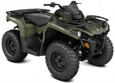 New 2018 CAN-AM OUTLANDER 570 GREEN Select from either a 38-hp single-cylinder, liquid-cooled Rotax 450 four-stroke or a 48-hp, eight-valve, liquid-cooled SOHC Rotax 570 V-Twin. The proven Rotax engines offer unmatched power and performance while remaining both reliable and efficient.