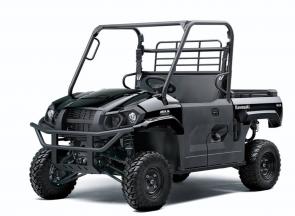 Mid-size 2021 Kawasaki MULE PRO-MX� side x sides offer a comfortable fit for two passengers with the muscle to cover more ground in less time, and the versatility and capability to have some fun when the work is done. 