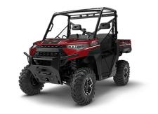 New 2018 POLARIS RANGER XP 1000 EPS SUNSET RED METALLIC WITH OVER ONE HUNDRED OWNER-INSPIRED IMPROVEMENTS, THE ALL-NEW RANGER XP 1000 SETS A NEW STANDARD FOR WHAT A UTILITY SIDE-BY-SIDE CAN DO. ITS MODERN RUGGED DESIGN, NEXT-LEVEL IN-CAB COMFORT, AND INDUSTRY-LEADING TOWING AND GROUND CLEARANCE MAKE THIS MACHINE THE HARDEST-WORKING, SMOOTHEST-RIDING SXS EVER BUILT.
Aluminum Black Xcelerator 2.0 wheels
Automotive Style Paint
27 Tires
Cut & Sew Seats