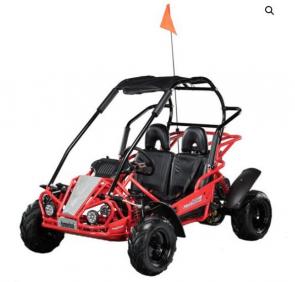 The Hammerhead MudHead 208R, a size up from the Torpedo, is our newest addition to the youth segment and now available in six colors. The MudHead 208R comes equipped with reverse and a 208cc (6.5 HP) LCT electric-start engine utilizing a manual choke for all-weather starting.  Other standard features include an adjustable driver’s seat, LED headlights, and a throttle governor.