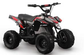 SPECIFICATIONS
MOTOR	 
 	 	Motor Type	Electric
 	 	Power	350 Watt
 	 	Controller	High/Low Speed Switch
 	 	Drive	Throttle & Go
 	 	CHASSIS
 	 	Front Suspension	N/A
 	 	Rear Suspension	Rear Mono Shock
 	 	Front Brake	N/A
 	 	Rear Brake	Disc
 	 	Front Wheel / Tire	Steel / 12x5.00-6
 	 	Rear Wheel / Tire	Steel / 12x5.00-6
 	 	DIMENSIONS	 
 	 	Wheelbase	28 inches
 	 	Seat Height	21 inches
 	 	Ground Clearance	2.4 inches
 	 	Battery*	Lead-acid x 2, 24V 10Ah
 	 	Maximum Speed	9 MPH**
 	 	Weight	88 pounds
 	 	Weight Capacity	110 pounds
 	 	L x W x H	42 x 26 x 28 inches
 	 	OTHER	 
 	 	Colors	Red, Blue, Pink
 	 	Warranty	90-Day Limited Warranty Coverage 