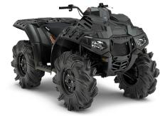 New 2018 POLARIS SPORTSMAN 850 HIGH LIFTER EDITION CRUISER BLACK The Sportsman® 850 delivers hardest working, smoothest riding performance for the ultimate sport/utility experience. With a high-output 78 HP engine, rider active design to give you superior sightlines and a better ride, and the legendary Sportsman quality you expect, youll have everything you need to take on the trails or get more done around your home and property. High Lifter Model Features:
Factory-installed 29.5 High Lifter Outlaw 2 Tires
Shielded Clutch and Engine Intake Ducting
Rack Mounted Radiator with Industry Exclusive Inverted Dual Fans
High Clearance Arched Dual A-arm Suspension
Stiffer Springs for High Ground Clearance
High and Low Mud Specific Transmission with Lower Gearing
Quick Clearing Footwells
Sealed Single Beam Headlights
Sealed Key Switch