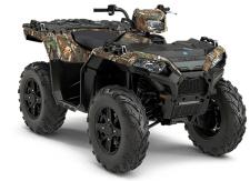 New 2018 POLARIS SPORTSMAN 850 SP POLARIS PURSUIT CAMO The Sportsman® 850 delivers hardest working, smoothest riding performance for the ultimate sport/utility experience. With a high-output 78 HP engine, rider active design to give you superior sightlines and a better ride, and the legendary Sportsman quality you expect, youll have everything you need to take on the trails or get more done around your home and property.
Automotive Style Paint
26 CST Tires with 14 Cast Aluminum Wheels
Standard Sport Tuned Electronic Power Steering (EPS)
Standard Engine Braking System (EBS) with Active Descent Control (ADC)
High Performance True On-Demand AWD
4 Modular Rack Extenders with Lock & Ride
Factory-Installed Fender Flares