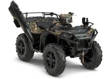 New 2018 POLARIS SPORTSMAN XP 1000 HUNTER EDITION POLARIS PURSUIT CAMO The most powerful Sportsman ever features a 90-horsepower ProStar Twin EFI engine, exclusive 3-mode throttle control, true on-demand AWD, over 8 gallons of weather-resistant on-board storage and much more. Discover the Sportsman XP 1000 today!
Polaris Pursuit® Camo & Graphics Package
Cut & Sew Polaris Pursuit Camo Seat
Front & Rear Brushguard
2,500 lb. Polaris HD Winch
Gun Scabbard
Front & Rear Rack Extenders
Kolpin Ratcheting Claws
Aggressive 26 PXT Tires
Rear LED Center Work Light
Hand/Thumb Warmers