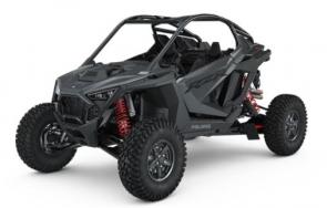 Next Level Strong
The desert delivers a pounding. RZR Pro R is made to take it. Its got the strongest cage and stoutest chassis ever found on a RZR. A strengthened driveline and stamped steel A-arms are strategically reinforced where it matters most.