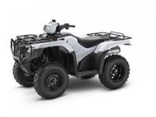 New 2017 HONDA FOURTRAX FOREMAN 4X4 VAPOR WHITE Honda’s line of FourTrax Foreman ATVs gives you what you want, without breaking the bank. In terms of hard-working value, Foreman’s are unbeatable, offering proven features like its powerful 475cc overhead-valve engine with fuel injection, TraxLok® selectable 2WD/4WD, and a dependable five-speed transmission. Our proven swingarm rear suspension is a great feature on a hard-working ATV like this. Sick of fighting ruts, rocks, and sidehills? Then get a Foreman with Honda’s revolutionary Electric Power Steering (EPS)—the smartest, most innovative power steering you’ll experience on an ATV. Our push-button Electric Shift Program (ESP) is a big boost when you’re wearing winter boots covered with mud.