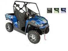New 2019 KYMCO UXV450I LE The UXV 450i LE is an upgrade to the excellent performing and feature loaded 450i base model. The addition of the 3000 lb. WARN winch and 12-inch black and silver aluminum alloy wheels makes this a go anywhere, great looking vehicle. All UXV 450 models conveniently fit into most full-sized pickup trucks for easy transport. (Available in Seattle Blue, Matte Black and Flat Deep Green)