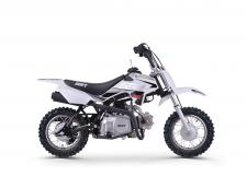 New 2019 SSR SRN70AUTO WHITE The SSR SRN70-AUTO is the ultimate beginner bike for young children who want to experience the trill of off-road riding without having to worry about gears or stalling. This bike comes with a full automatic transmission meaning that all you have to do is turn it on and go. With an electronic starter, no need for kick starting either. Great for kids not ready to move on to a manual bike but want something faster than a CRF50.