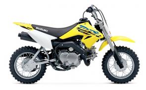 The 2022 Suzuki DR-Z50 is the ideal way to introduce young beginning riders to the sport of motorcycling. This compact, Suzuki-built mini-bike brings ease and convenience to riders just getting started on two wheels. With an automatic clutch, three-speed transmission, electric starting, and a low 22-inch seat height, this race-styled bike will help build confidence and riding ability for young, supervised riders. The 49cc engine delivers a smooth, controllable power band, and adult supervisors can adjust its power level so young riders can learn at a proper pace.