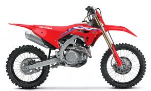 FIFTY YEARS OF DOMINATION
When Honda introduced the first CR250M Elsinore fifty years ago, we changed motocross forever. And for 2023, we’re launching three new ways for you to dominate on the track: the CRF450R, the CRF450RWE, and the limited edition 50th Anniversary 450R trim. Updates include changes to the intake tract to give the engine more low- and midrange torque – giving you faster corner exits and the ability to pull taller gears. The updated chassis is more robust at key points, resulting in better stability, optimized suspension performance, and improved handling. There’s even a new, stronger muffler.

And here’s the biggest news: To celebrate the 50th anniversary of the first Honda Elsinore, we’re producing a special, limited run of the CRF450R complete with blue seat, gold handlebar and rims, commemorative graphics, and more.

Finally, there’s also our CRF450RWE (WE for Works Edition). It gets all the 2023 improvements plus special touches like a new, exclusive Yoshimura exhaust, Twin Air filter, Throttle Jockey seat cover, Hinson clutch basket and cover, premium DID DirtStar LT-X rims, Kashima and titanium oxide-coated fork, a red cylinder head cover, and hands-on touches like special cylinder-head porting.

We’ve put 50 years of know-how into our latest 450Rs. Choose your model, and let the winning commence.