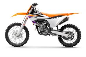 With over a decade of racing - and winning - at the highest tier of professional motocross, the KTM 350 SX-F has long shed its underdog label and proven itself a worthy adversary. Delivering usable power throughout the rev range, unwavering stability at speed, and true championship-winning credentials, the 2024 KTM 350 SX-F is once again READY TO RACE.