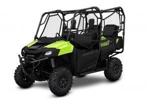 The biggest difference between our Honda Pioneer 700 and the Pioneer 700-4? The 700-4 features our exclusive in-bed QuickFlip® seating. It lets you carry two passengers safely in the bed, and when you don’t need the seats they fold flat for a tilt bed that’s super versatile. And for 2024 the Pioneer 700-4 even comes in three great trim levels: our “standard” model (if you can call a SxS with this many features “standard”), the Pioneer 700-4 Deluxe (with Electric Power Steering, paddle shifters, aluminum wheels, bed lights, and a 12-volt accessory outlet) and our Pioneer 700-4 Forest edition (with a pre-installed Warn VRX45 Winch, Electric Power Steering, paddle shifters, aluminum wheels, more under-dash storage, and much more). All three feature tilt beds and the same 675cc engine. Don’t need the extra passenger seating? Then check out our two-person Pioneer 700 lineup.
SXS700M4DR