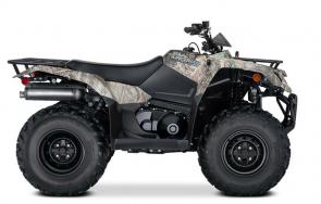Whether you’re working hard or getting away from it all, the Suzuki KingQuad 400ASi helps you every step of the way. The fully automatic QuadMatic™ transmission has 2WD and 4WD modes to handle rough trail conditions while completing even the most demanding chores. Along with exceptional engine...