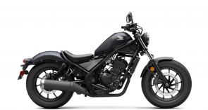 If you’re interested in the cruiser lifestyle and want to ride the streets with total confidence and comfort, then you’re ready for the Honda Rebel 300. The user-friendly powerband, and bobber-inspired styling like a low seat, make this bike easy to enjoy across busy cities and open roads alike. Wherever you take it, available ABS helps protect you from the unexpected, and a full LED lighting package guides your way. Express yourself with a selection of accessories and new colors for 2023, as you join the growing community of Rebel riders revolting against a boring commute.
CMX300A