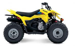 The 2022 Suzuki QuadSport Z90 is the ideal ATV for adult-supervised riders ages 12 and older to develop their skills. Convenient features like an automatic transmission and electric starter help make this ATV suitable for supervised riders ages 12 and up. An easy-to-set throttle limiter lets adults set the power level appropriately for young riders, and a keyed ignition switch makes sure there are no unauthorized journeys. Get your little ones started on the QuadSport Z90, so your whole family can experience the fun of the outdoors and the joy of riding a Suzuki!