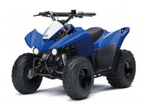Get the kids outdoors and ready to ride on the KFX�90 ATV line with proportionate power and size thats perfect for riders ages 12 and older. KFX90 ATVs let kids take on tougher tracks and bigger adventures with an 89cc engine, while parental controls allow you to regulate their progress.