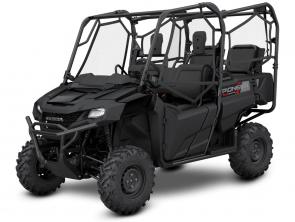 Here’s one of the great things about the family of Honda Pioneer 700 models: You get so much freedom of choice. And our Pioneer 700-4 line is a perfect example. With all the features and updates of our 2023 Pioneer 700 models—including the new dash, new instruments, and our new Forest Edition—you also get the super-versatile QuickFlip® seating in the bed—a Honda exclusive! Fold them down for a flat utility space, or flip one or both up to carry extra passengers. All three models (the Pioneer 700-4, Pioneer 700-4 Deluxe and new Pioneer 700-4 Forest Edition) feature the same 675cc OHV Honda engine and automatic transmission. For those looking for the same performance with fewer seats at a lower cost, be sure to check out our two-seat Pioneer 700s. Take your pick and start enjoying some Pioneer versatility and Honda quality!
SXS700M4P