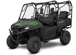 Here’s one of the great things about the family of Honda Pioneer 700 models: You get so much freedom of choice. And our Pioneer 700-4 line is a perfect example. With all the features and updates of our 2023 Pioneer 700 models—including the new dash, new instruments, and our new Forest Edition—you also get the super-versatile QuickFlip® seating in the bed—a Honda exclusive! Fold them down for a flat utility space, or flip one or both up to carry extra passengers. All three models (the Pioneer 700-4, Pioneer 700-4 Deluxe and new Pioneer 700-4 Forest Edition) feature the same 675cc OHV Honda engine and automatic transmission. For those looking for the same performance with fewer seats at a lower cost, be sure to check out our two-seat Pioneer 700s. Take your pick and start enjoying some Pioneer versatility and Honda quality!
SXS700M4P