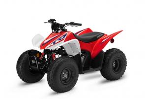 When you’re getting started at something, a good teacher can make all the difference in the world. And there’s never been a better ATV for teaching kids—and even some adults—than the Honda TRX90X. Like all Honda products it’s designed with the rider as the star. Its compact size makes it a good fit for younger riders, and less intimidating too. Our exclusive no-clutch transmission lets them focus on the fundamentals and having fun, but still teaches them to shift gears. And finally, nothing can touch a Honda when it comes to reliability—a big plus whether you’re just starting out, or if the TRX90X is teaching its third generation.
