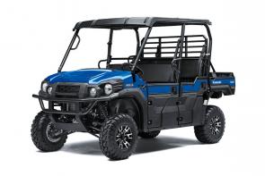 The MULE PRO-FXT™ side x side is a full-size, high-capacity vehicle featuring a 3- to 6-passenger Trans Cab™ system. Strong enough for work and play, this side x side has an impressive hauling and towing capability, even in six-passenger mode. With the ability to move people and payloads, the MULE PRO-FXT can do it all.