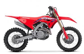 HIGH-PERFORMANCE DEAL
Is this the best idea yet, or what? If you’re looking for an awesome open-class motocross bike that comes with an even more awesome price, then here’s your choice: the 2023 Honda CRF450R-S. Simply put, the CRF450R-S is the most affordable way to dominate the track. You’ll be getting front-line features like our Unicam® engine, selectable engine modes and Honda Selectable Torque Control. An added plus at no extra charge: When youre riding with your pals on their more expensive new bikes and you whoop them riding a CRF450R-S, the victory is gonna taste sweeter than ever. And to make the whole package even better, its eligible for our Red Rider Rewards contingency program.