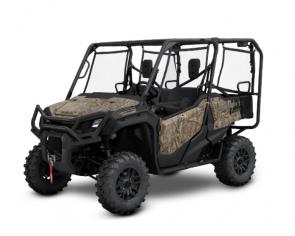 MEET OUR NEWEST PIONEERS
Maybe you want a side by side for work. Maybe it’s for play. And maybe it’s for both. But one thing’s for certain: Honda’s Pioneer 1000 lineup is the cream of the crop. Best of all, this year they’re even better with some major upgrades throughout the line and the addition of our new Forest and Trail models, which are decked out with a special selection of your favorite accessories pre-installed right at the factory.

First, we now have four offerings in our three-seat lineup: the Pioneer 1000, the Pioneer 1000 Deluxe, and the new Pioneer 1000 Trail and Pioneer 1000 Forest. Plus, all Pioneer 1000 models now offer more power from their Honda Unicam engines, a new instrument panel, new, larger cupholders, upgraded tires and wheels, new Electric Power Steering, new graphics and front-grille design, and much, much more. And some even offer new under-dash and under-seat storage as well, and a new bed light. And remember, if you need more seating, just check out our five-seat Pioneer 1000-5 models. No matter which Pioneer you choose, you’ll be getting Honda legendary durability, quality, and reliability too.

More models, more features, more improvements—the Honda Pioneer 1000 line is our strongest ever!
