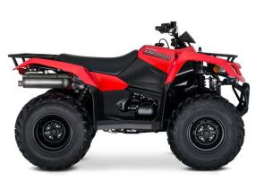 The 2022 Suzuki KingQuad 400FSi features a five-speed manual-shift transmission and semi-automatic clutch for those who favor a bit sportier performance. It cranks out an impressive amount of torque and has an incredibly wide powerband for exceptional performance on the trail or on the job. A high-performance iridium spark plug and refined Pulsed-secondary AIR-injection (PAIR) system help provide outstanding fuel efficiency, clean emissions, and great performance.